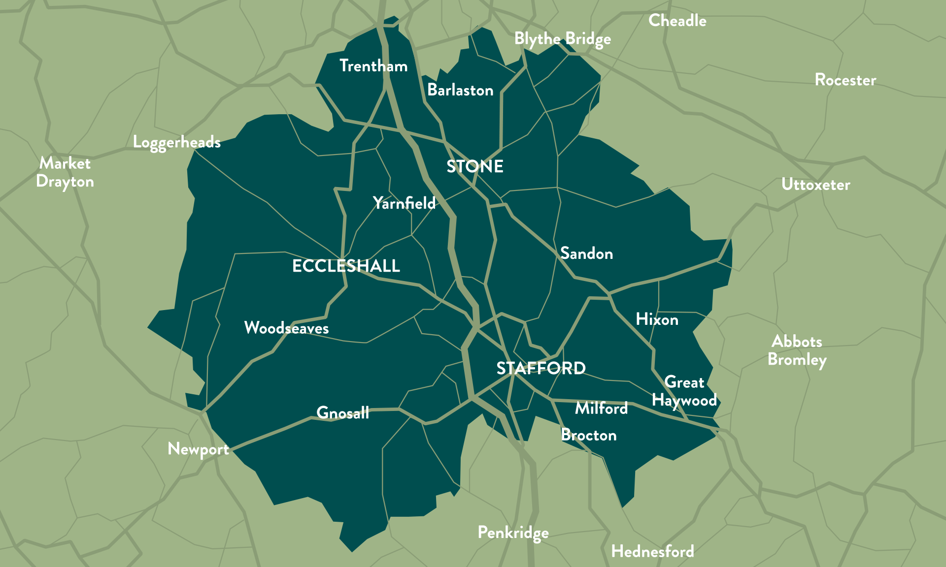 Map of Stafford