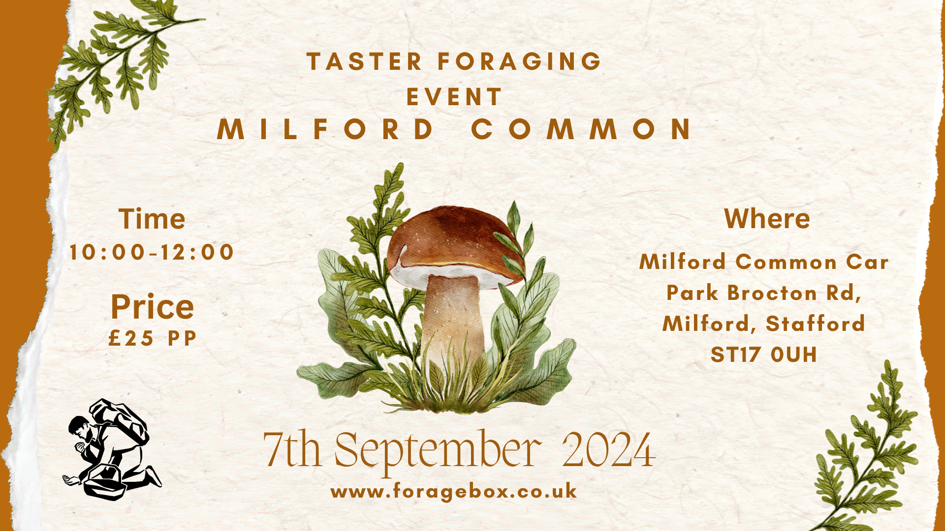 Taster Foraging Event at Milford Common 