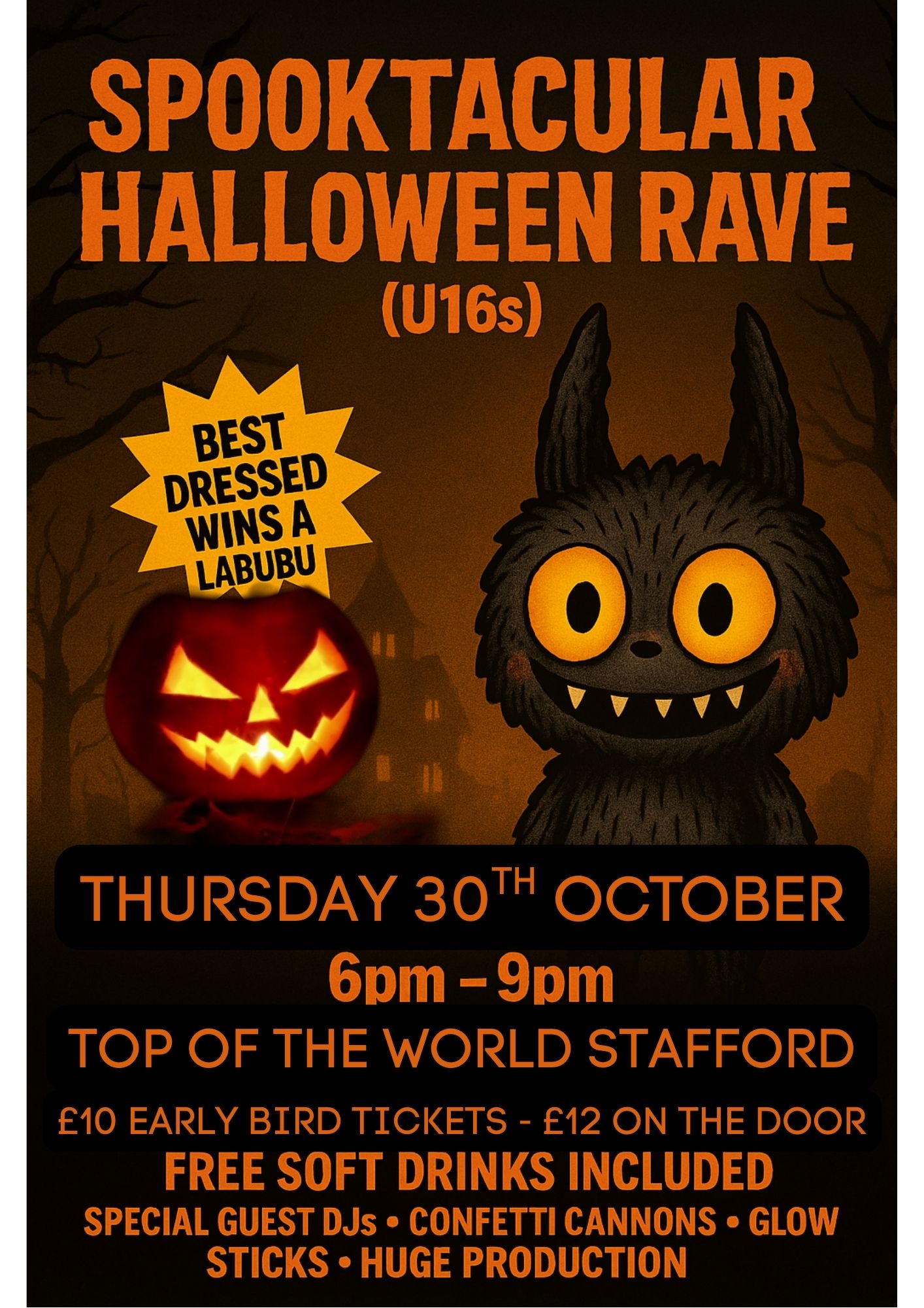 Spooktacular Halloween Rave (U16s)
