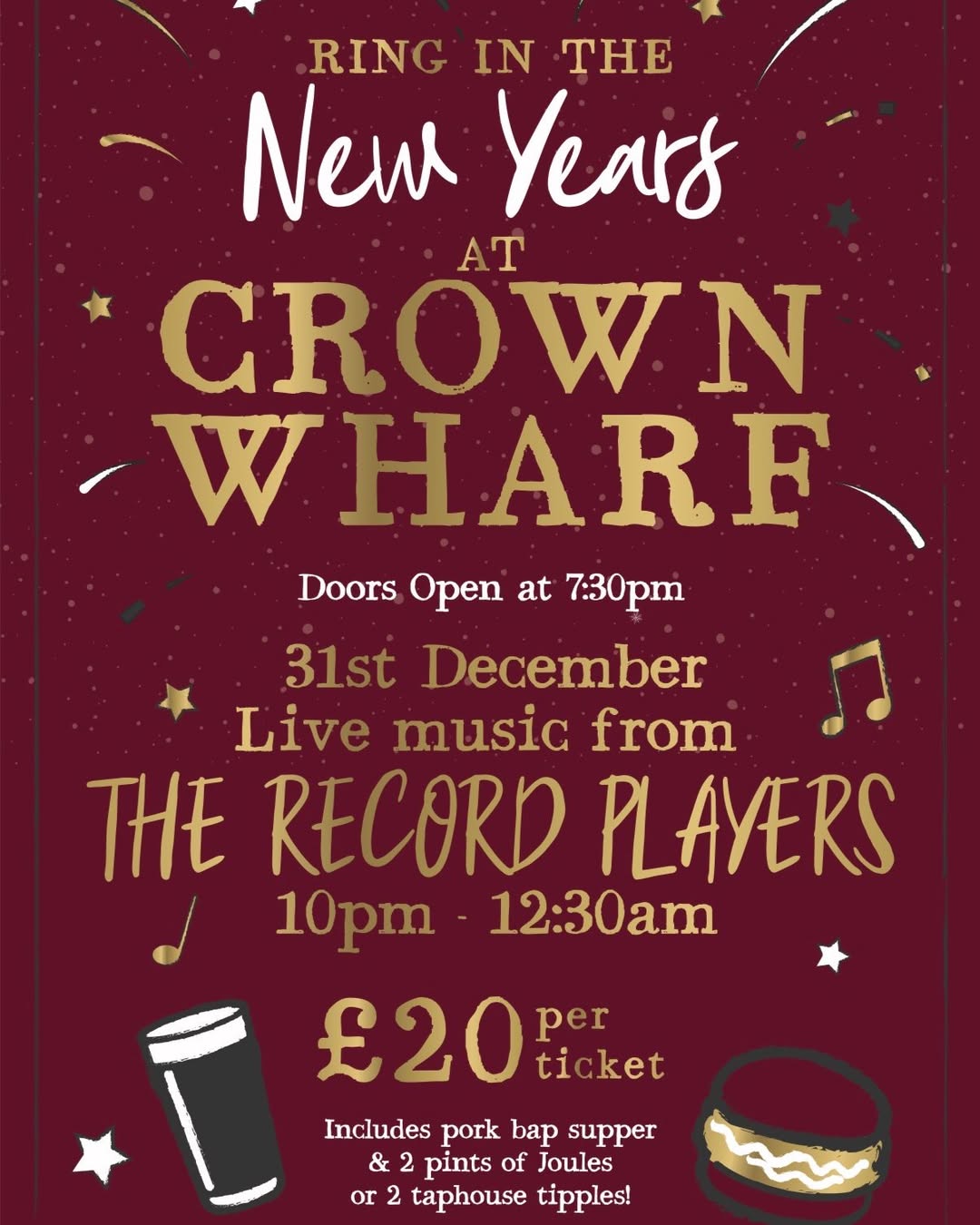 Ring in the New Years with Crown Wharf