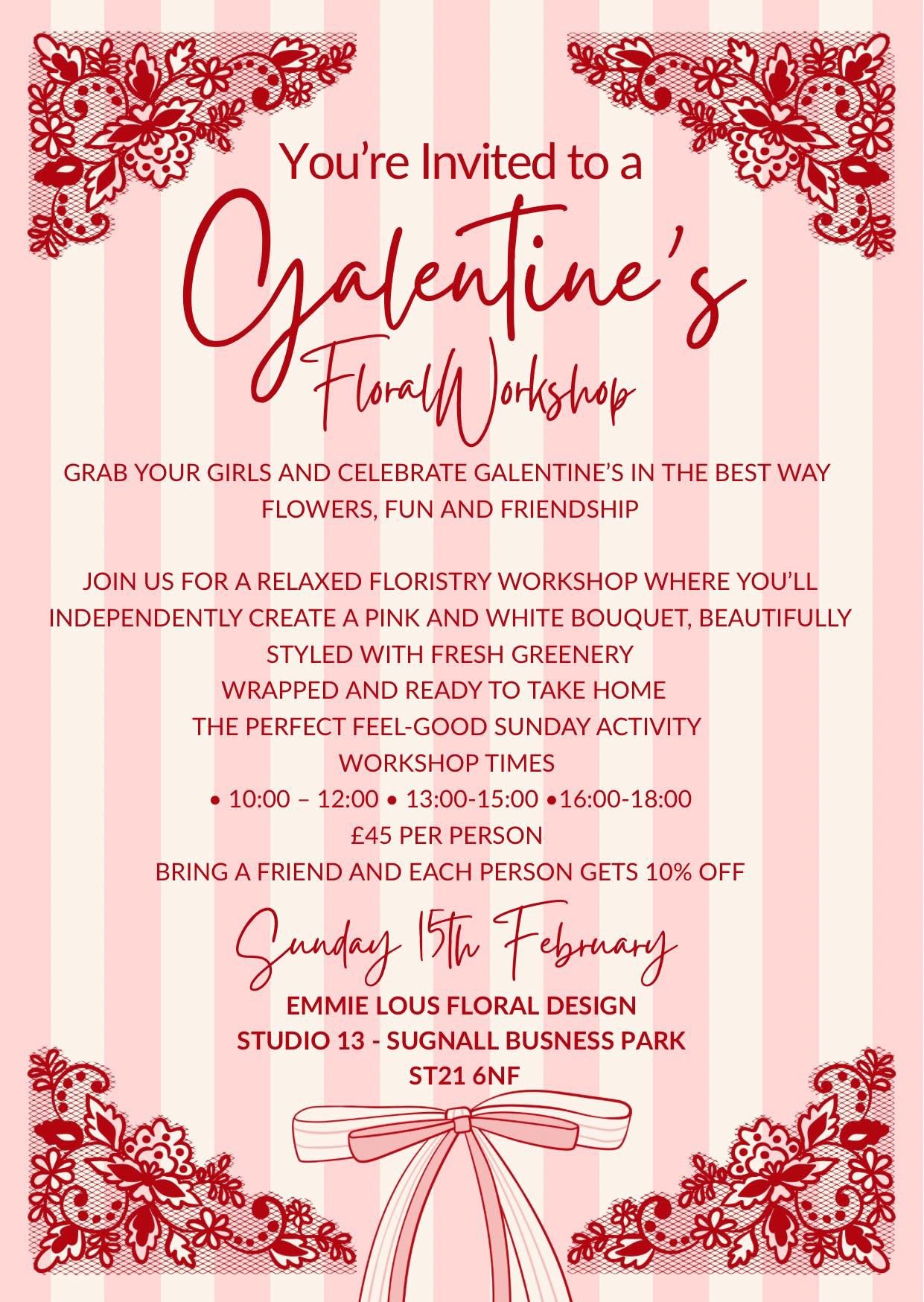 Galentine’s Floral Workshop with Emmie Lou